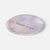 ピンク – バレンタインデー（紫） ペーパープレート (アングル)