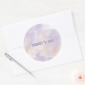 ピンク – バレンタインデー(紫) ラウンドシール (封筒)