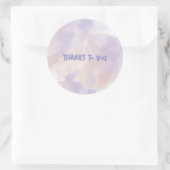 ピンク – バレンタインデー(紫) ラウンドシール (バッグ)