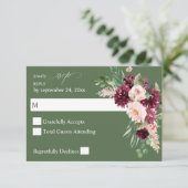 ピンク&バーガンディフローラ7 no Meal RSVP - Green V3 (スタンド正面)