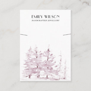ピンク·パイン·ツリー·フォレスト·ウィンター·ブレスレット·ディスプ 名刺