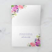 ピンク・パエレガントープル・フローラ・マザーズ・デイ・カード シーズンカード (内部)