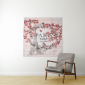 ピンク・パリの花 タペストリー (インサイチュ)