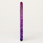 ピンク&パープルきらめくグリッター宝石モノグラム Case-Mate iPhoneケース (裏面/左)