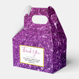 ピンク&パープルきらめくグリッター宝石 フェイバーボックス