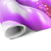 ピンク&パープルきらめくバルーン誕生日パーティー ラッピングペーパー (ロールコーナー)