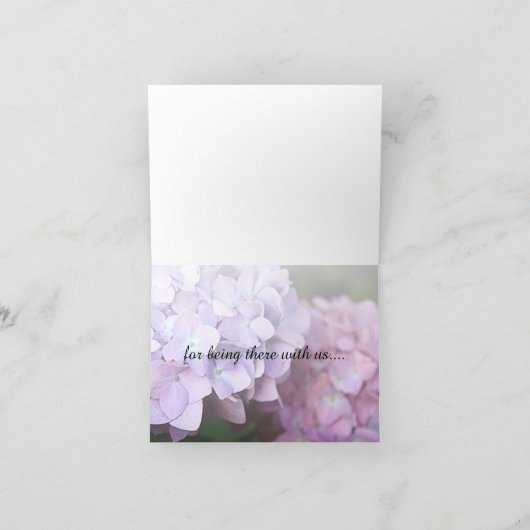 ©ピンク&パープルアジサイ結婚ズありがとうございました サンキューカード (内部)