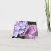 ©ピンク&パープルアジサイ結婚ズありがとうございました サンキューカード (正面)