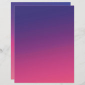 ピンク&パープルオムブレグラディエントスクラップブック紙 (正面/裏面)