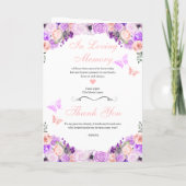 ピンク&パープルキンセアニェラティアラ蝶 プログラム (裏面)