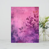 ピンク&パープルグランギー背景スクラップブック紙 (スタンド正面)