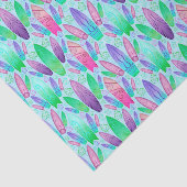 ピンク&パープルサマーサーフィンサーフボード 薄葉紙 (詳細)