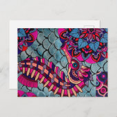 ピンク&パープルシーホース ポストカード (正面/裏面)