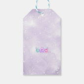 ピンク&パープルティーパーティーギフトラベル ギフトタグ (裏面)