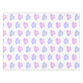 ピンク&パープルバレエ誕生日ツチュウウォータカラー テーブルクロス (正面(横))