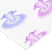 ピンク&パープルバレエ誕生日ツチュウウォータカラー テーブルクロス (アングル)