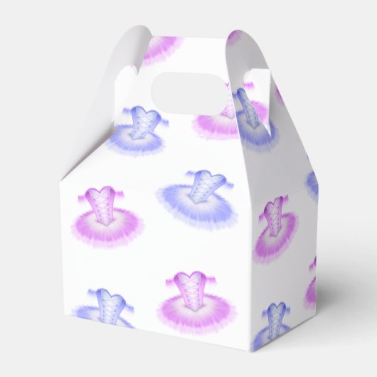 ピンク&パープルバレエ誕生日ツチュウウォータカラー フェイバーボックス (正面サイド)