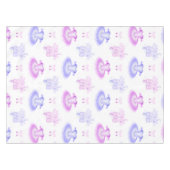 ピンク&パープルバレエ誕生日ツツ&ポインテシューズ テーブルクロス (正面(横))