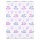 ピンク&パープルバレエ誕生日ツツ&ポインテシューズ テーブルクロス (正面)