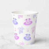 ピンク&パープルバレエ誕生日ツツ&ポインテシューズ 紙コップ (裏面)
