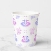ピンク&パープルバレエ誕生日ツツ&ポインテシューズ 紙コップ (右)