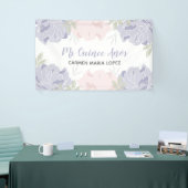 ピンク&パープルピーニーキンセアニェラパーティー 横断幕 (トレードショー)