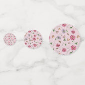 ピンク&パープルフローラつる植物 コンフェッティ (裏面)