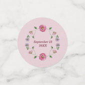 ピンク&パープルフローラつる植物 コンフェッティ (スモール正面)