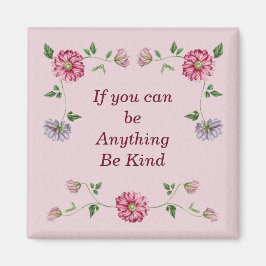 ピンク&パープルフローラつる植物 マグネット