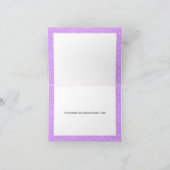 ピンク&パープルフローラキンセアニェラありがとう 招待状 (内部)