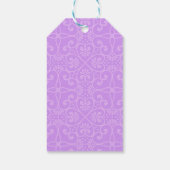 ピンク&パープルフローラサンキューギフトラベル ギフトタグ (裏面)