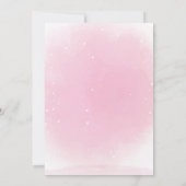 ピンク&パープルラマ誕生日招待状と写真 招待状 (裏面)