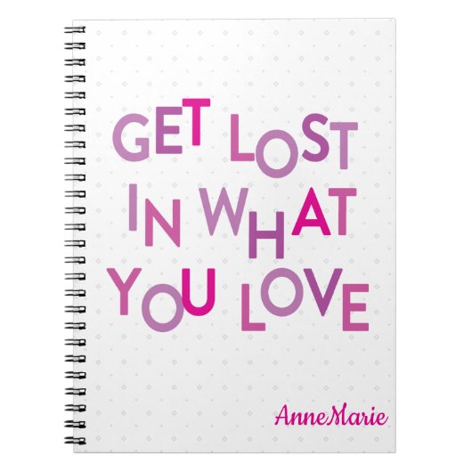 ピンク/パープル失ったが好きなノートに ノートブック (正面)