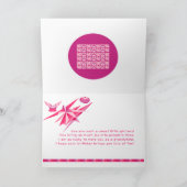 ピンク&パープル孫娘誕生日カード カード (内部)