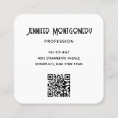 ピンク&パープル宇宙&スターフェイク銀河系 スクエア名刺 (裏面)