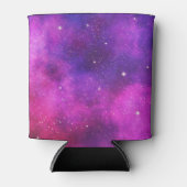 ピンク&パープル宇宙&スターフェイク銀河系 缶クーラー (正面)