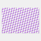 ピンク&パープル春ブロッサム花の写真 ラッピングペーパーシート (正面)