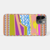 ピンク パープル イエロー サンセット ヨット Case-Mate iPhoneケース (裏面(横))
