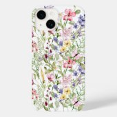 ピンク パープル イエロー 野花 グリーン Case-Mate iPhoneケース (裏面)