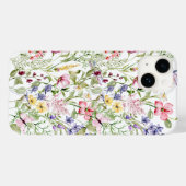 ピンク パープル イエロー 野花 グリーン Case-Mate iPhoneケース (裏面 (横))