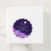 ピンク パープル フラワー ブライダル シャワー 感謝祭 フェイバータグ (インサイチュ)