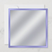 ピンク パープル ブルー ハイドランジア 誕生日パーティー 招待状 (裏面)