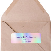 ピンク パープル ミント 返信先住所 ラベル