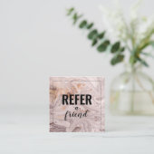 ピンク・パープル・金ゴールド・マーブルが友人を参照 紹介カード (スタンド正面)