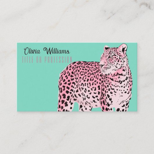 ピンク・ヒョウ 名刺 (正面)