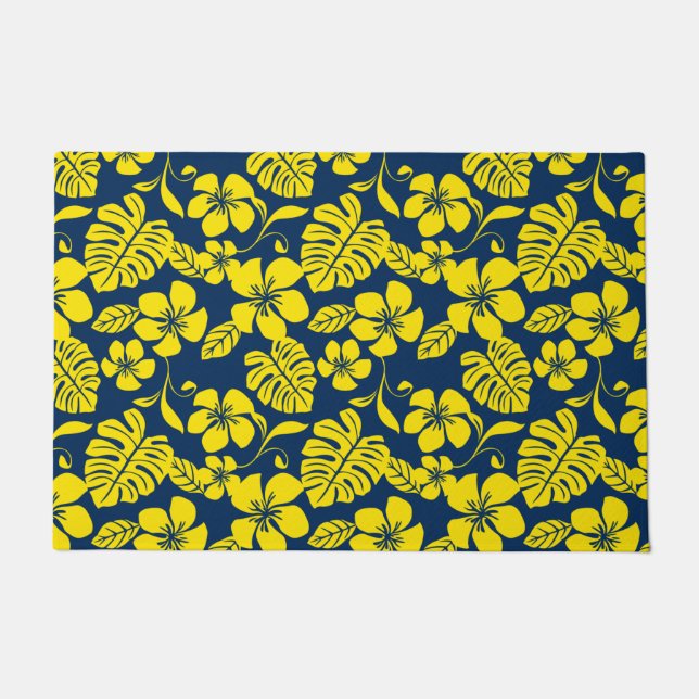 ピンク・ビキニ（ネイビー） ドアマット (正面)