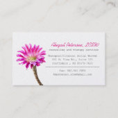 ピンク·ピアッツァ·サクタス·イン·開花(LCSW) 名刺 (正面)