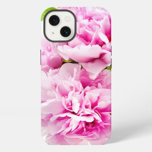 ピンク・ピオニー iPhoneケース (裏面)