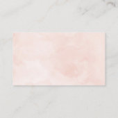 ピンク&ピーチブライダルシャワーレシピエンクロージャカード エンクロージャーカード (裏面)