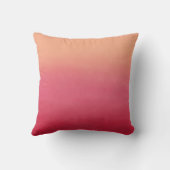 ピンク&ピーチ抽象芸術紅葉 クッション (裏面)